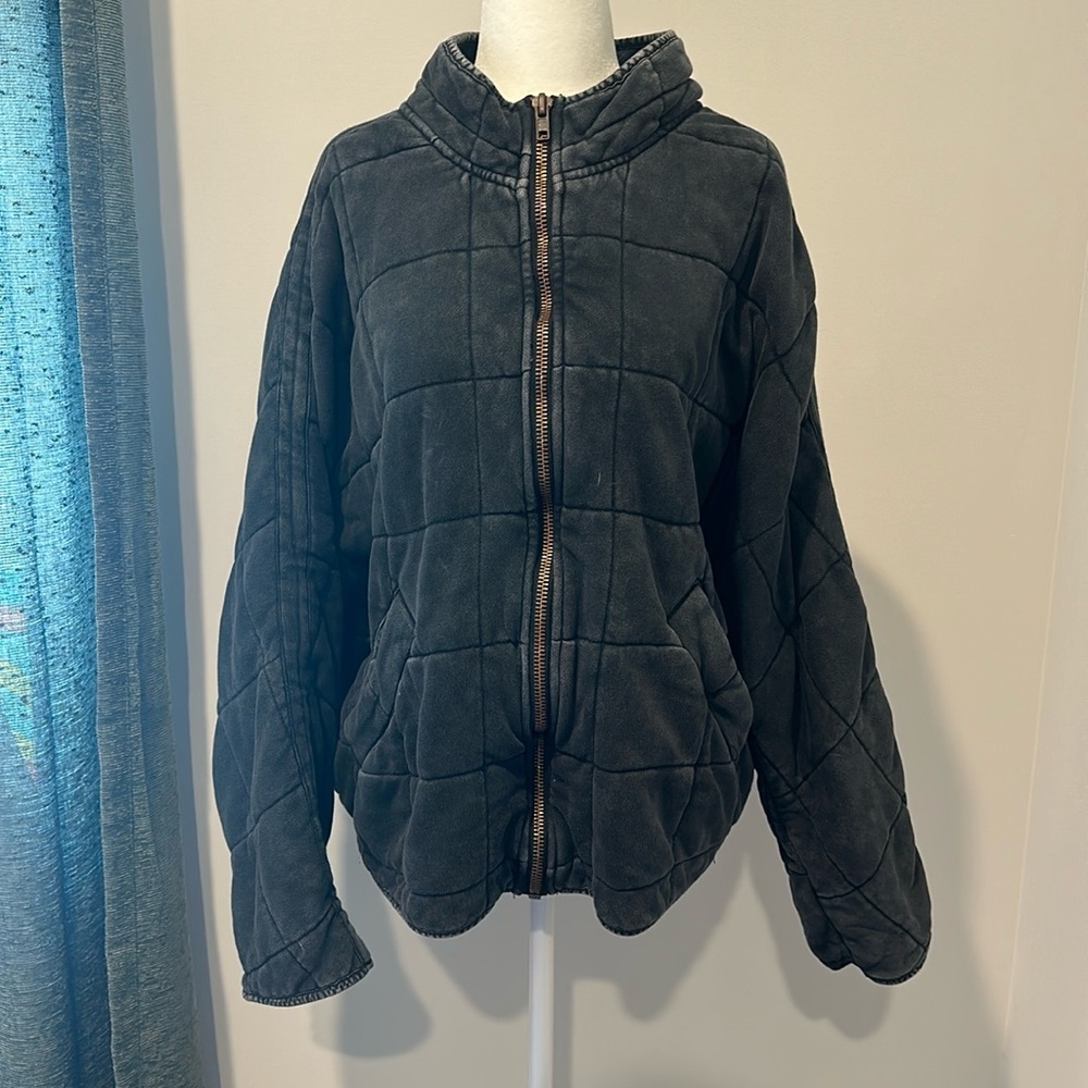 Free People Dolman Quilted Knit Jacket